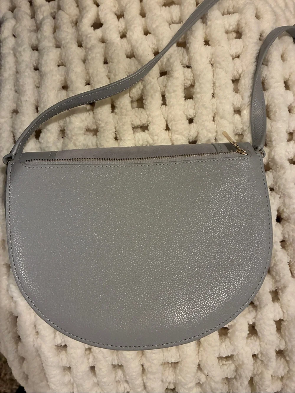 kate spade Gray Suede and Leather Crossbody